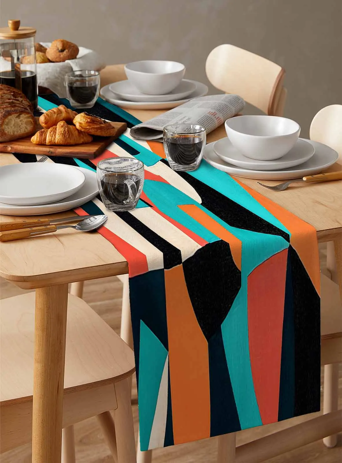 Modernism Abstract Line Color Block Table Runners for Dining Room Home Decor Tablecloth 4/6 Pcs Placemats Table Cover
Modernism Abstract Line Color Block Table Runners for Dining Room Home Decor Tablecloth 4/6 Pcs Placemats Table Cover