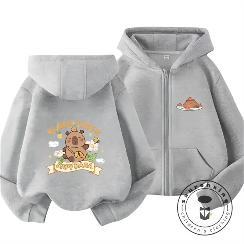 Girls Capybara Clothes Boys Long Sleeve Fashion Casual Trucksuit 3-14y Kawaii Children Zipper Hoodies Kids Teen Sweatshirt
Girls Capybara Clothes Boys Long Sleeve Fashion Casual Trucksuit 3-14y Kawaii Children Zipper Hoodies Kids Teen Sweatshirt