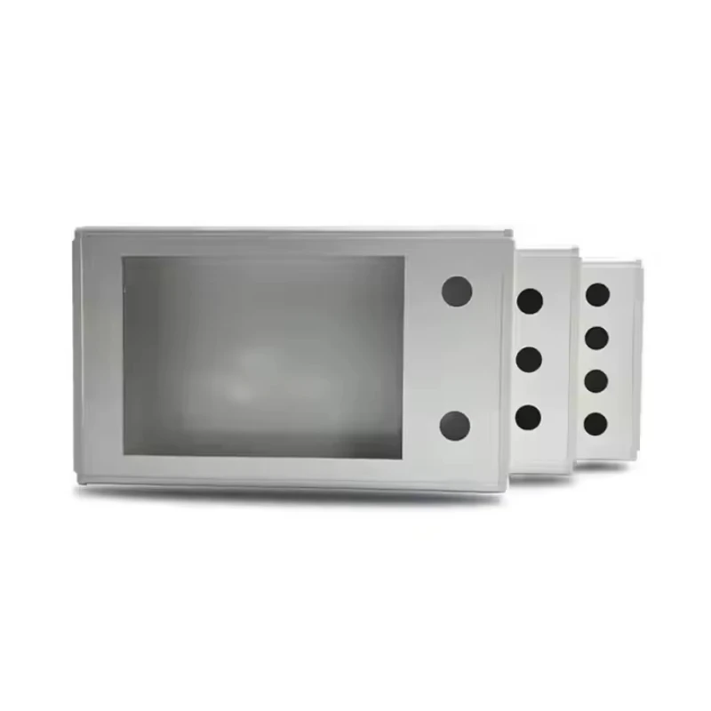 Touch screen handheld aluminum alloy side cover plastic industrial automation control installation box
Touch screen handheld aluminum alloy side cover plastic industrial automation control installation box