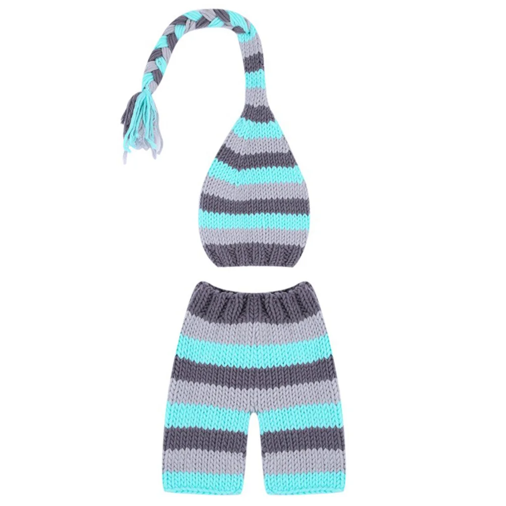 Striped Knit Hat Pants Baby Photography Props 1 Month Newborn Baby Photo Outfit Photography Clothes Newborn Costume 
Striped Knit Hat Pants Baby Photography Props 1 Month Newborn Baby Photo Outfit Photography Clothes Newborn Costume