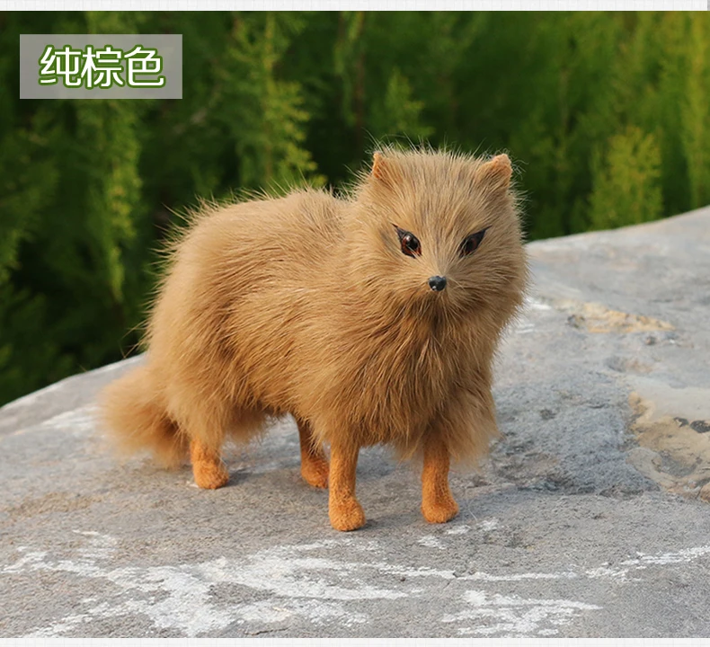 new simulation standing fox model,polyethylene&furs brown fox doll about 18x11cm
new simulation standing fox model,polyethylene&furs brown fox doll about 18x11cm
