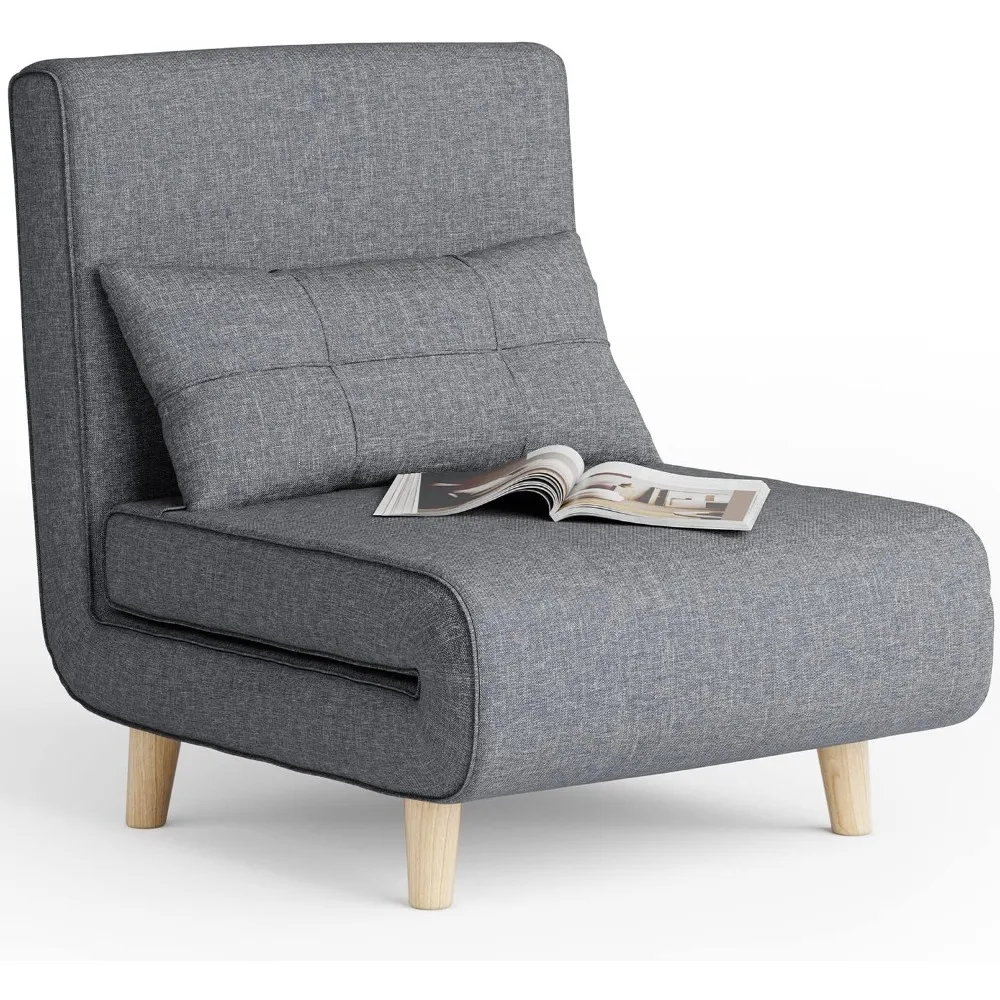 3-in-1 Sleeper Chair Bed, Convertible Chair Bed Futon Sofa Bed with Adjustable Backrest, Accent Chair
3-in-1 Sleeper Chair Bed, Convertible Chair Bed Futon Sofa Bed with Adjustable Backrest, Accent Chair