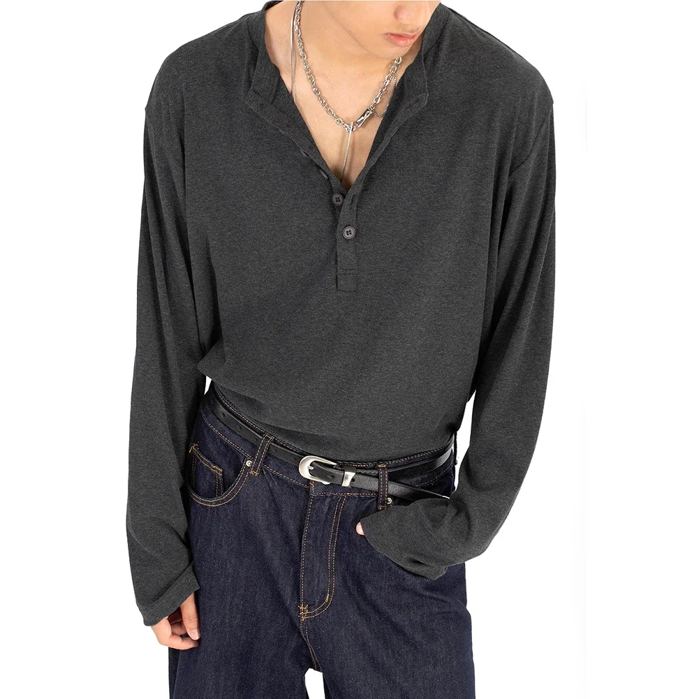 Casual Wear Spring Autumn Fashion 2XL Black Draped Casual Top Comfortable O Neck T-shirt Solid Color Top For Men
Casual Wear Spring Autumn Fashion 2XL Black Draped Casual Top Comfortable O Neck T-shirt Solid Color Top For Men
