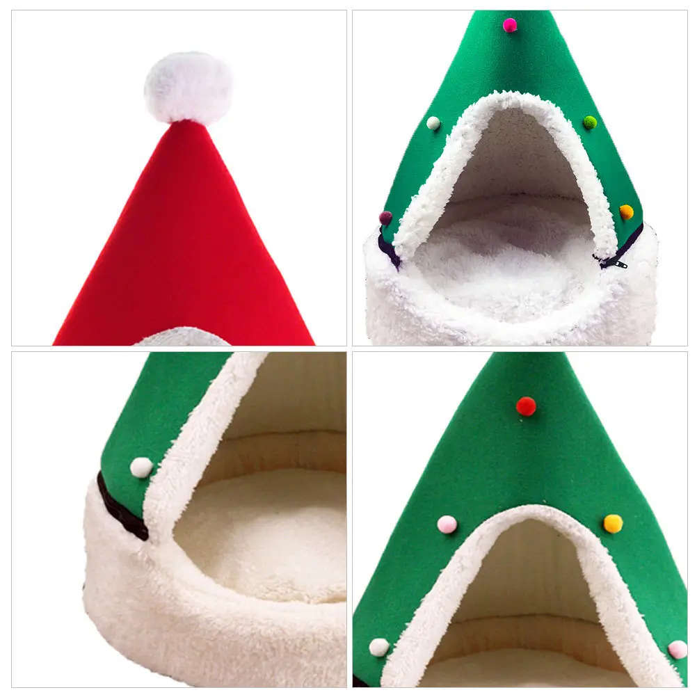 Pet Bed Xmas Tree Shaped Cat House Warm Comfortable Durable Material Windproof Washable Pet Supplies 1Pcs Cat Bed House
Pet Bed Xmas Tree Shaped Cat House Warm Comfortable Durable Material Windproof Washable Pet Supplies 1Pcs Cat Bed House
