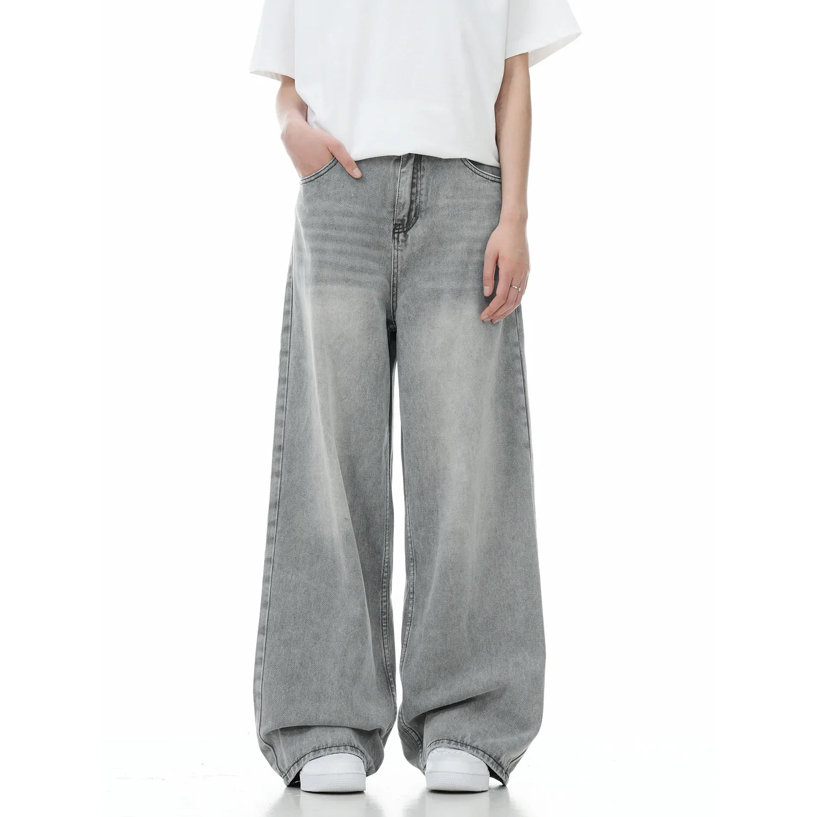 Men Floor Length Pant Jeans Denim Wide Leg Pants Loose Casual Straight Trousers Pocket High Waist Splice Autumn Winter
Men Floor Length Pant Jeans Denim Wide Leg Pants Loose Casual Straight Trousers Pocket High Waist Splice Autumn Winter