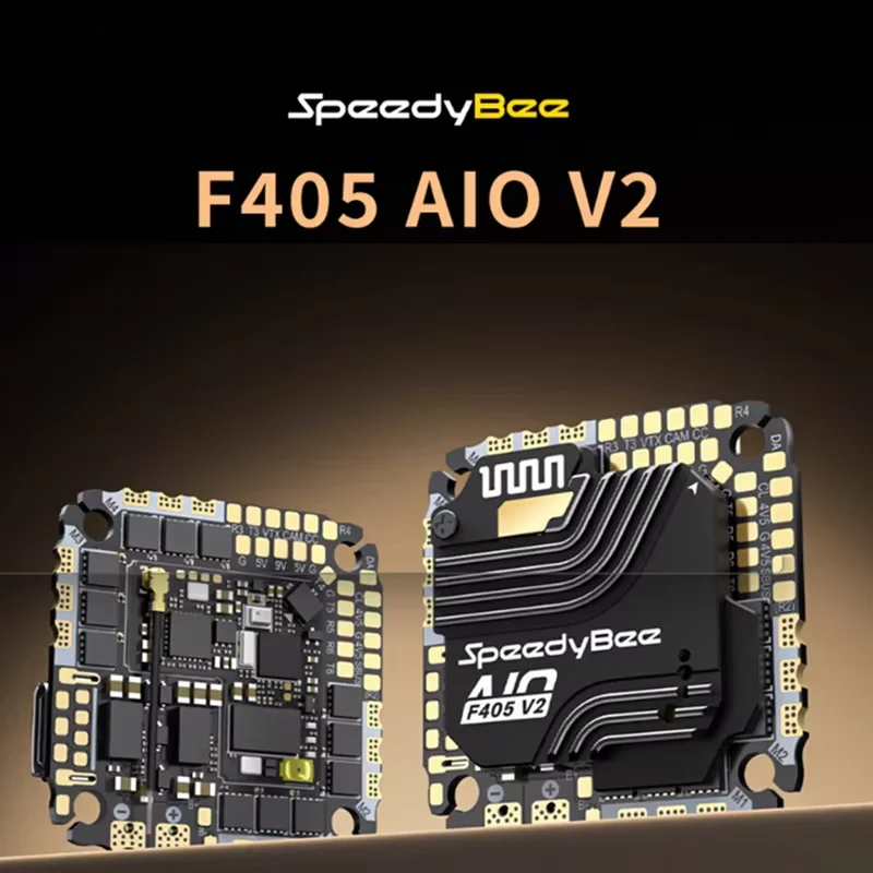 Полетный контроллер SpeedyBee F405 AIO V2 35A 25.5x25.5мм 3-6S с двойным BEC ICM42688 и интегрированным регулятором скорости 40A для моделей самолетов
Полетный контроллер SpeedyBee F405 AIO V2 35A 25.5x25.5мм 3-6S с двойным BEC ICM42688 и интегрированным регулятором скорости 40A для моделей самолетов