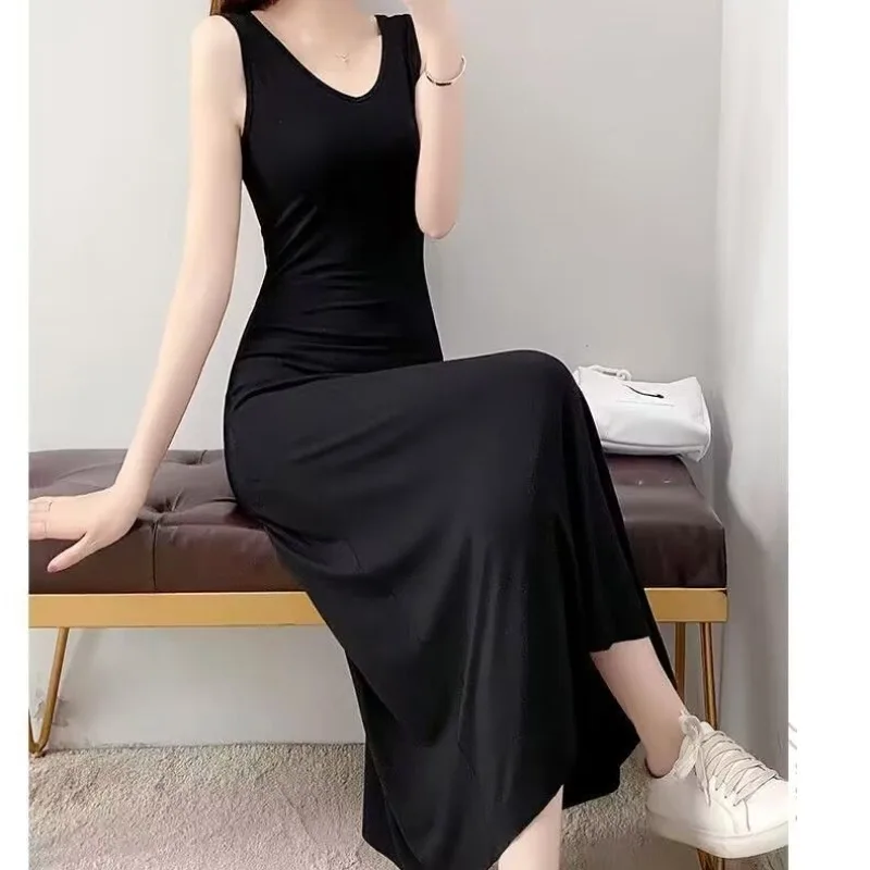 Summer Women's Clothing Black Pullover Round Neck Hollow Out Solid Casual Vacation Summer Cotton Plain Office Lady Long Dresses
Summer Women's Clothing Black Pullover Round Neck Hollow Out Solid Casual Vacation Summer Cotton Plain Office Lady Long Dresses