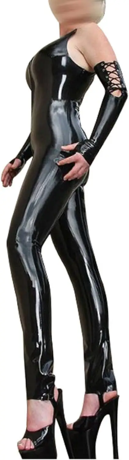 Latex Sleeveless Bodysuit with Back Ties and Crotch Zipper
Latex Sleeveless Bodysuit with Back Ties and Crotch Zipper