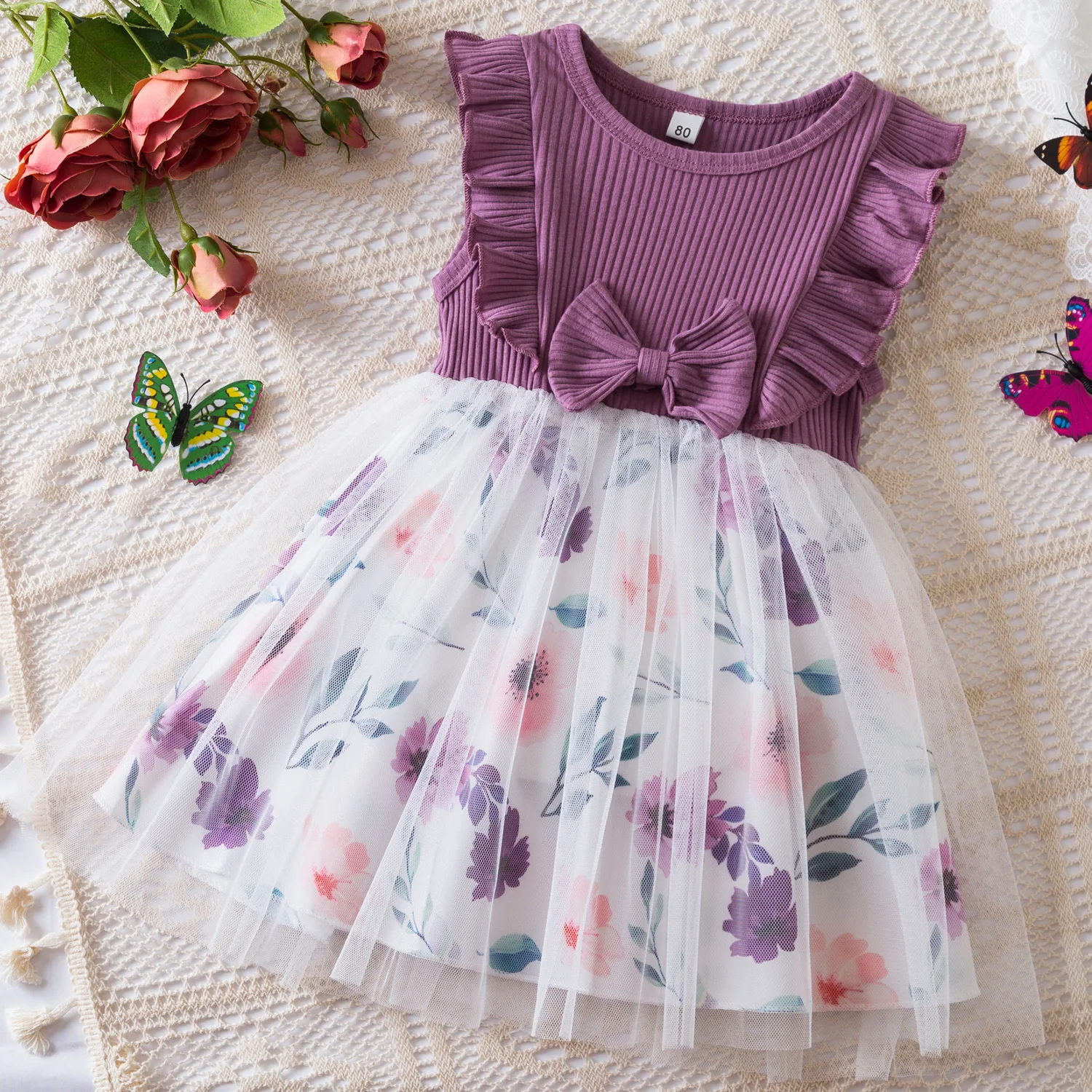 Grace Stylish Toddler 1-6 Years Toddler Little Girls Flutter Sleeves Butterfly Girls Summer Dress
Grace Stylish Toddler 1-6 Years Toddler Little Girls Flutter Sleeves Butterfly Girls Summer Dress