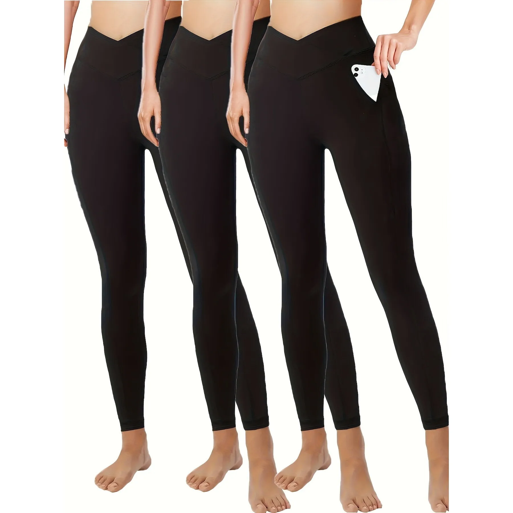 High Waist Yoga Pants F 69995 Pocket Design Comfortable Women's Bottoms Fashionable Neutral Style Spring Collection
High Waist Yoga Pants F 69995 Pocket Design Comfortable Women's Bottoms Fashionable Neutral Style Spring Collection