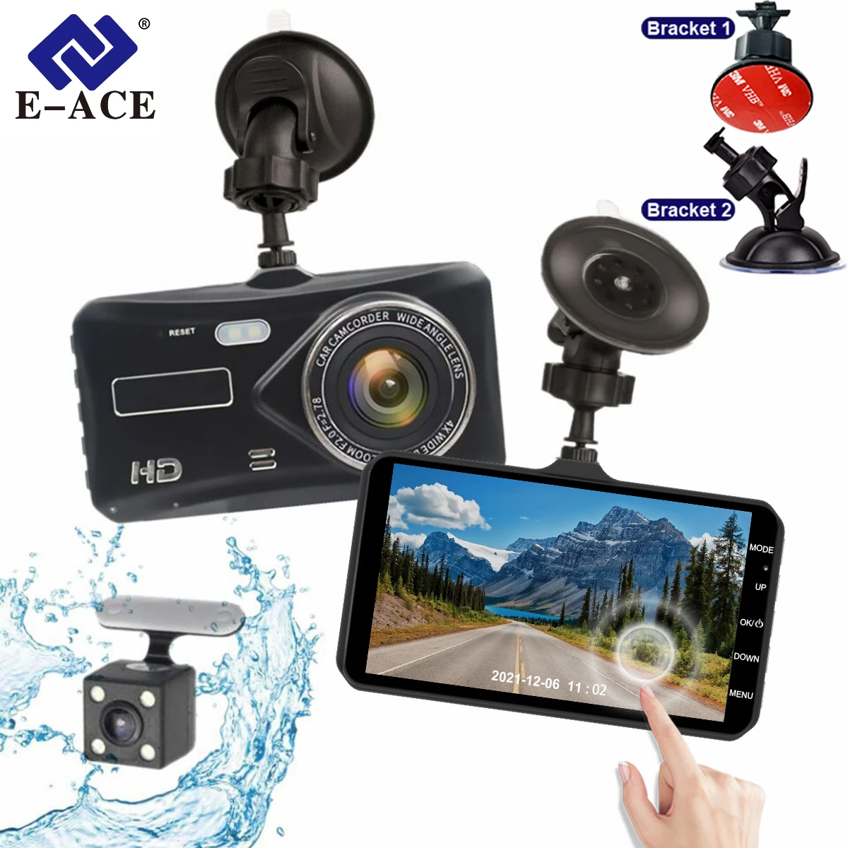 1080P Dashcam Night Vision Car DVR 24H Parking Touch Front Optional Rear Dash Cam Mirror Camera Video Black Box Driver Recorder
1080P Dashcam Night Vision Car DVR 24H Parking Touch Front Optional Rear Dash Cam Mirror Camera Video Black Box Driver Recorder