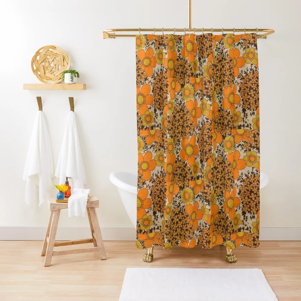 60s 70s orange floral pattern Shower Curtain Bathroom Showers Shower For Bathroom Set Waterproof Fabric Bathroom Curtain
60s 70s orange floral pattern Shower Curtain Bathroom Showers Shower For Bathroom Set Waterproof Fabric Bathroom Curtain