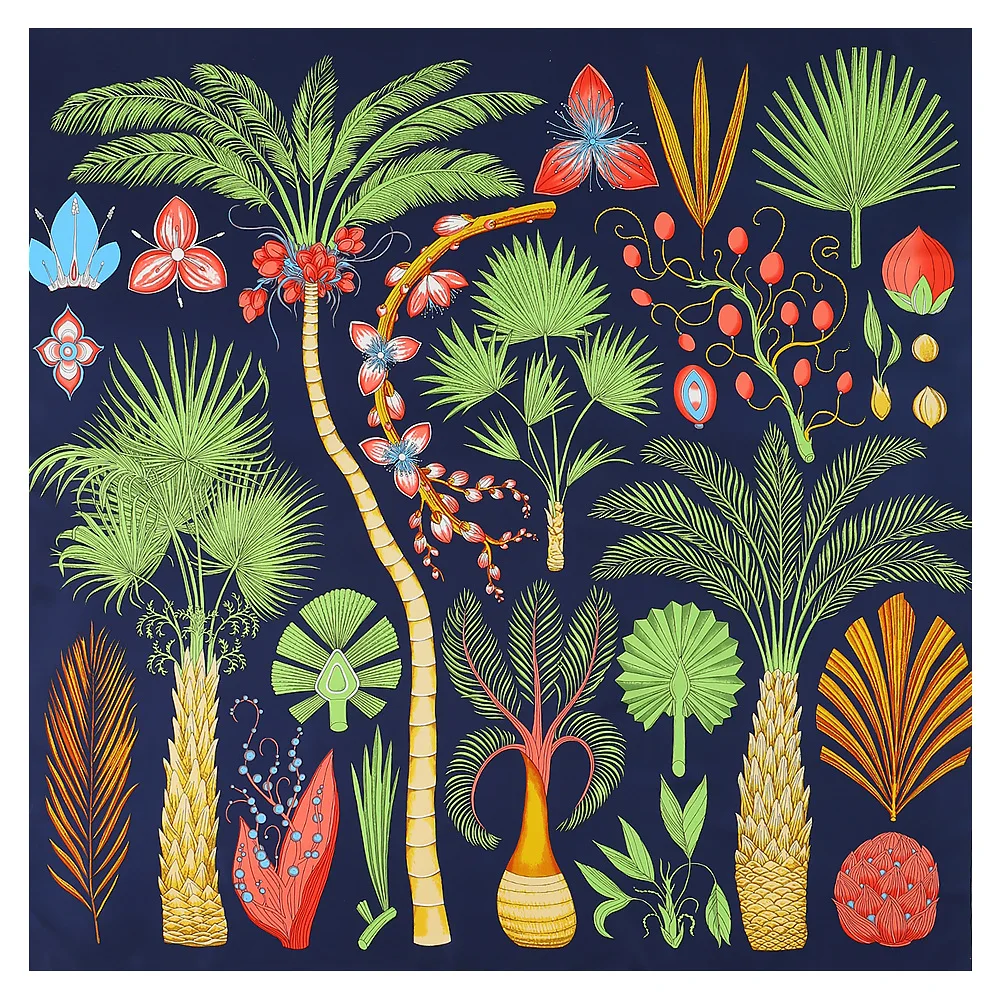 Spring New Style Women's Silk Scarf Headscarf Shawl Large Size Sunscreen Scarf Palm Tree Pattern Bohemian Decorative Neckwear
Spring New Style Women's Silk Scarf Headscarf Shawl Large Size Sunscreen Scarf Palm Tree Pattern Bohemian Decorative Neckwear