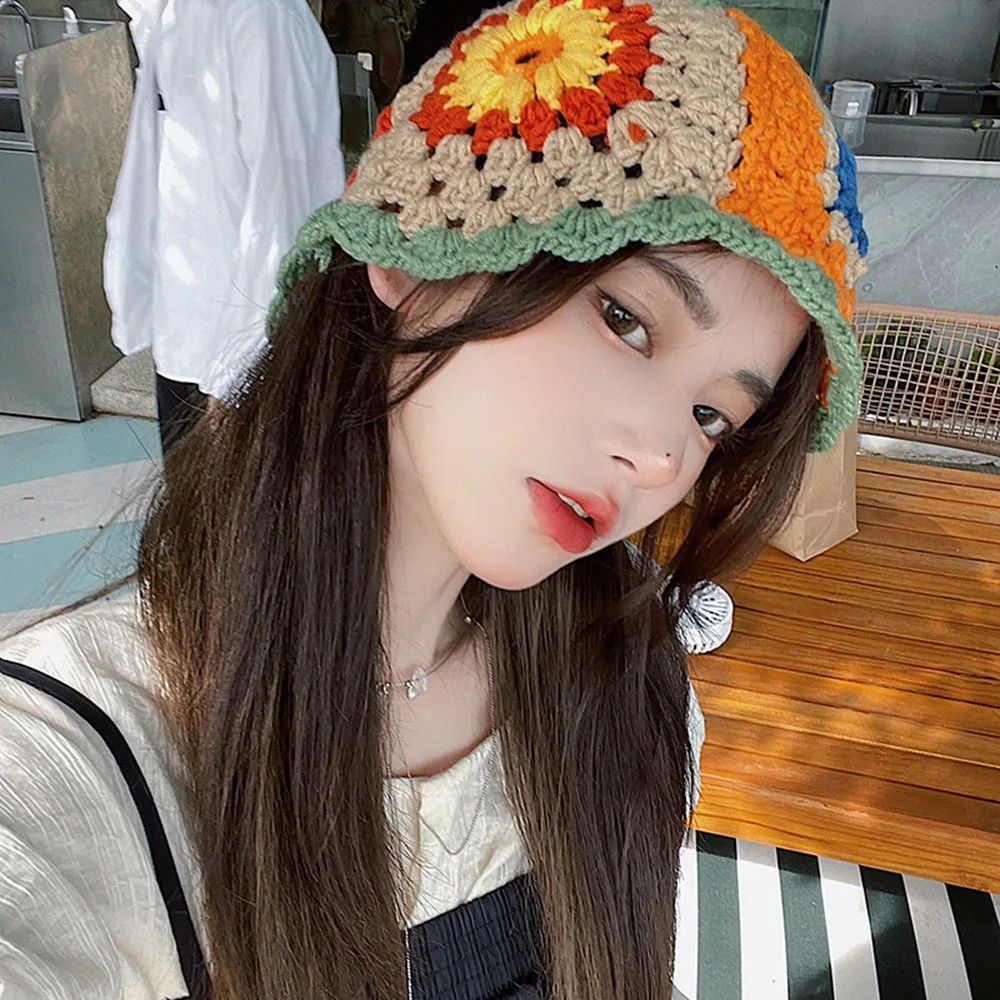 2023 new Patchwork Korean bucket hats for women cap fashion designer Panama bucket Hand-woven Knitted hat crochet for Ladies hat
2023 new Patchwork Korean bucket hats for women cap fashion designer Panama bucket Hand-woven Knitted hat crochet for Ladies hat
