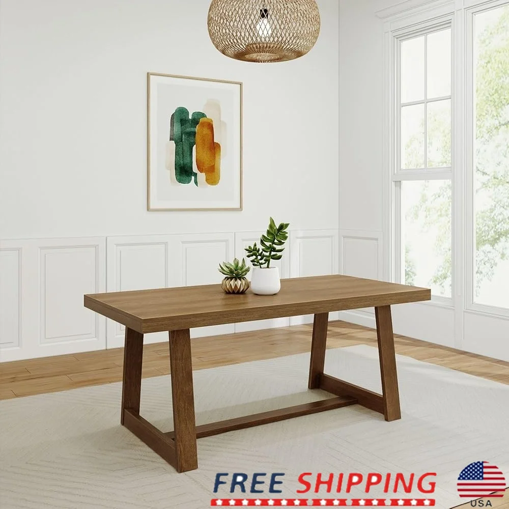 Large Rustic Solid Wood Dining Table 72 Inch Farmhouse Kitchen Table Rectangle Perfect Dining Room Office Family Meals
Large Rustic Solid Wood Dining Table 72 Inch Farmhouse Kitchen Table Rectangle Perfect Dining Room Office Family Meals