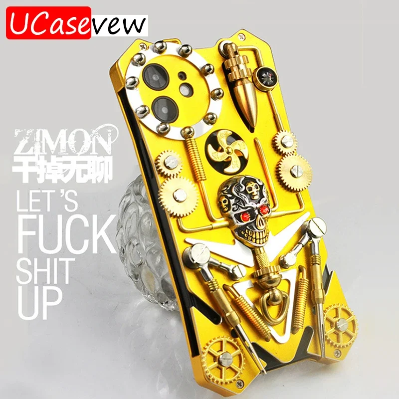 Gothic Skull Toy Steampunk Mechanical Gear Metal Phone Case For iPhone 12 11 Pro Max Cover Gold Case For XS XR 8 7 6 Plus 2020SE
Gothic Skull Toy Steampunk Mechanical Gear Metal Phone Case For iPhone 12 11 Pro Max Cover Gold Case For XS XR 8 7 6 Plus 2020SE