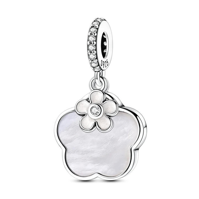 New 925 Sterling Silver White Fritillaria Pentapetal Flower Charms Pendant For Women Fit Original Bracelet DIY Jewelry Gift
New 925 Sterling Silver White Fritillaria Pentapetal Flower Charms Pendant For Women Fit Original Bracelet DIY Jewelry Gift