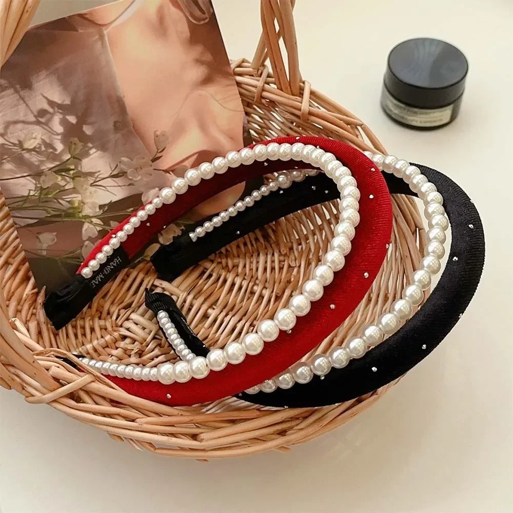 Double Layer Hair Band Korean High-Grade Satin Pearl Headband Hair Hoop for Women's Small Fresh Headband
Double Layer Hair Band Korean High-Grade Satin Pearl Headband Hair Hoop for Women's Small Fresh Headband