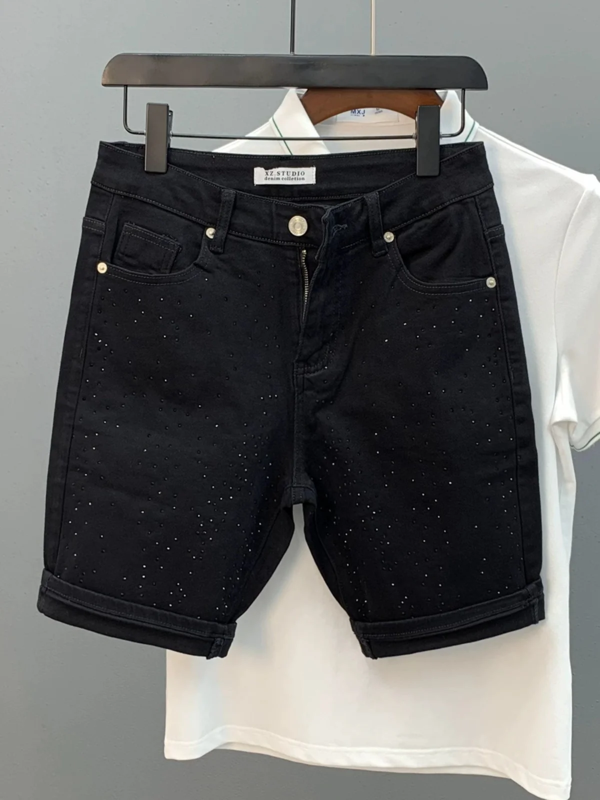 Faionable Men's Denim ort Pants Summer New Sle Youth Trendy Brand High Street Casual Five-Quarter Length Diamond Heat T...
Faionable Men's Denim ort Pants Summer New Sle Youth Trendy Brand High Street Casual Five-Quarter Length Diamond Heat T...