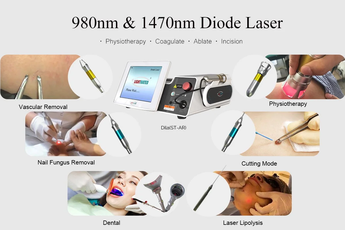Best Effective 980nm 1470nm Diode Laser machine Liposuction Radial Fiber Laser Nail Fungus Physical Therapy cutting Vascular Rem
Best Effective 980nm 1470nm Diode Laser machine Liposuction Radial Fiber Laser Nail Fungus Physical Therapy cutting Vascular Rem