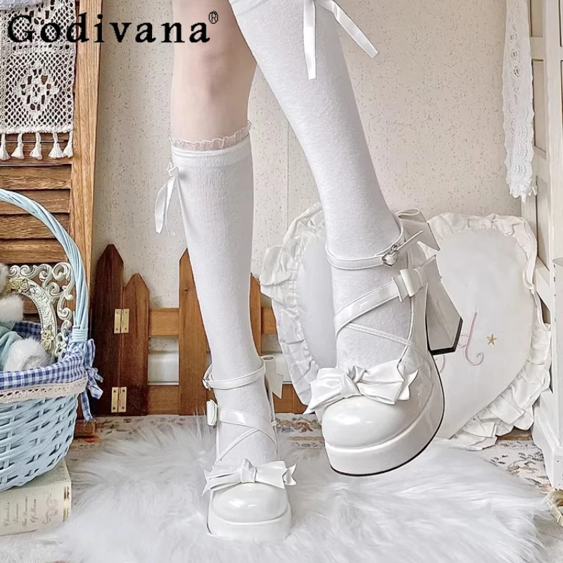 Spring Autumn New Japanese Style Cute Shoes Girls Original Lolita High Heels Shoes Round Toe Lolita Shoes Women's Pumps
Spring Autumn New Japanese Style Cute Shoes Girls Original Lolita High Heels Shoes Round Toe Lolita Shoes Women's Pumps