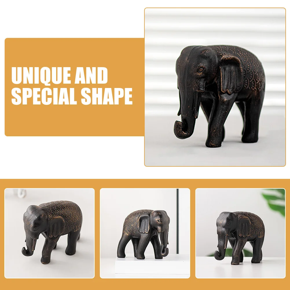 Resin Elephant Vintage Ornament Desktop Statue Small Craft Home Car Room Decor Decorative Resin Animal Artwork
Resin Elephant Vintage Ornament Desktop Statue Small Craft Home Car Room Decor Decorative Resin Animal Artwork