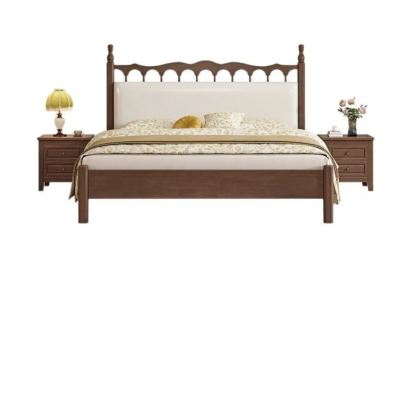 Nordic retro solid wood 1.8 meters modern simple master bedroom double bed 1.5 medium and ancient bed soft bag wedding bed
Nordic retro solid wood 1.8 meters modern simple master bedroom double bed 1.5 medium and ancient bed soft bag wedding bed