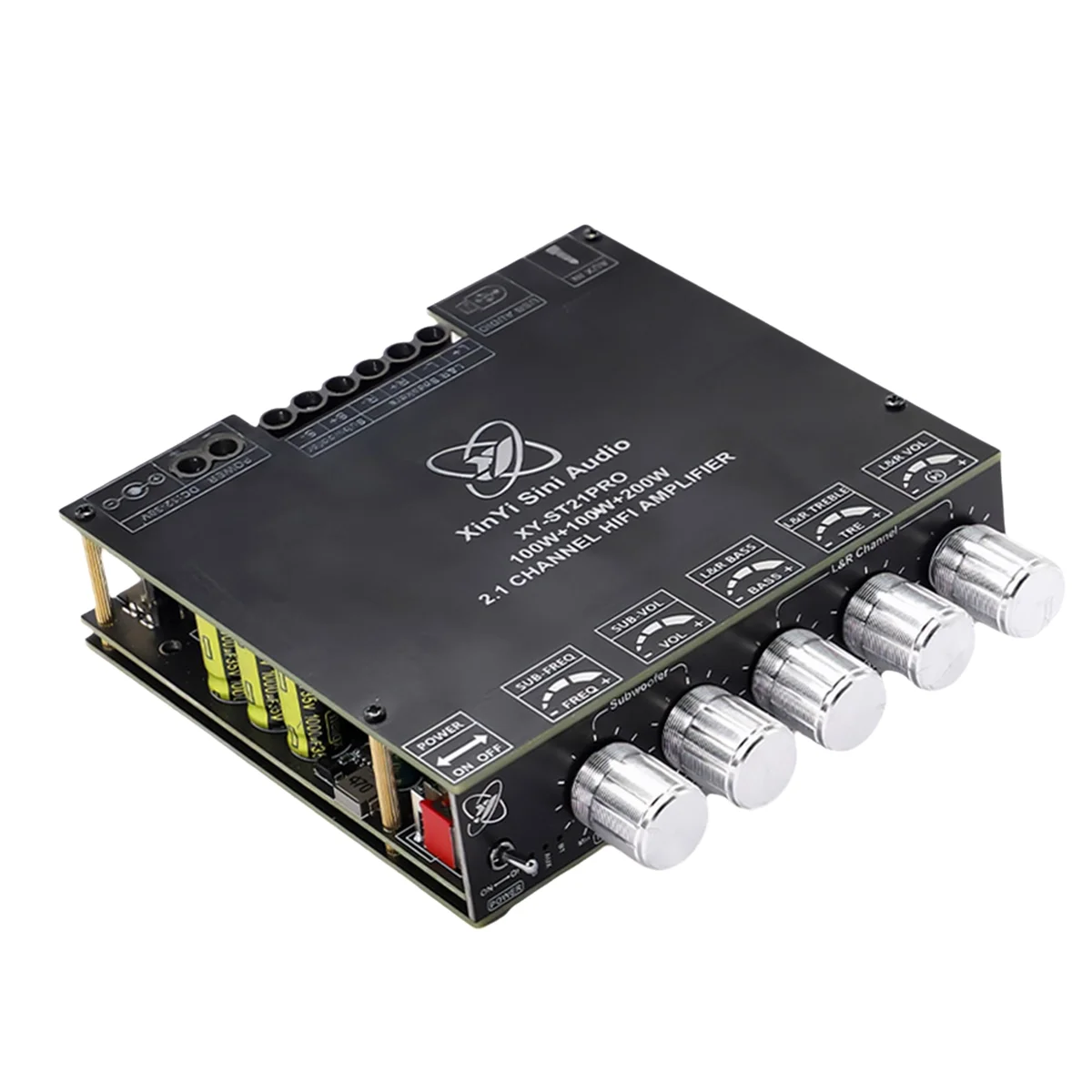 POP-lST21PRO Bluetooth Digital Audio Power Amplifier Board 2.1 Channel 100Wx2+200W Subwoofer TPA3221 Exceeds 3116
POP-lST21PRO Bluetooth Digital Audio Power Amplifier Board 2.1 Channel 100Wx2+200W Subwoofer TPA3221 Exceeds 3116