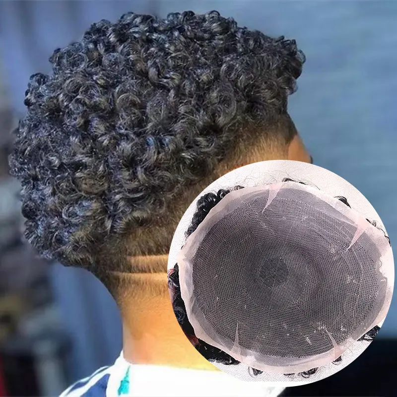 Hot Selling in Stock Indian Real Human Hair Replacement System Unprocessed Ocean Spiral Afro Curly Full Lace Wig Men Toupee
Hot Selling in Stock Indian Real Human Hair Replacement System Unprocessed Ocean Spiral Afro Curly Full Lace Wig Men Toupee