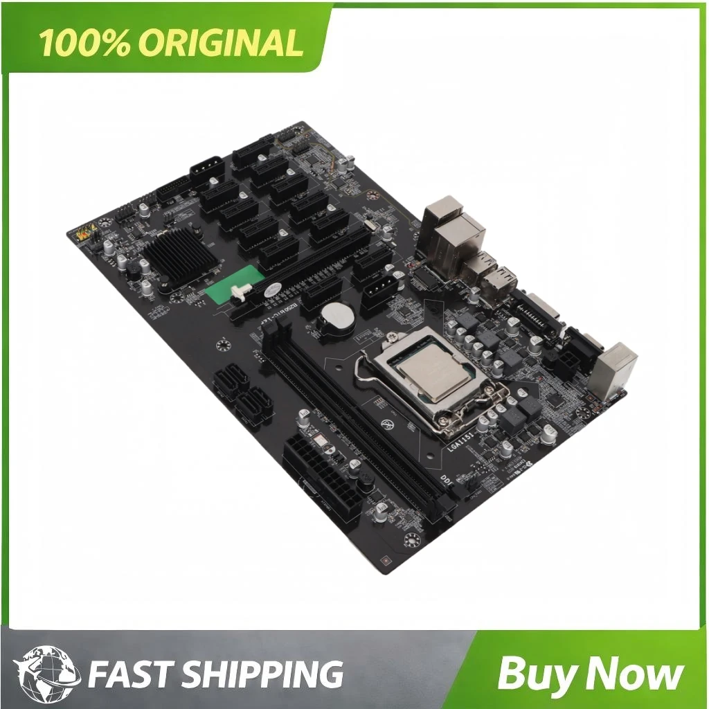 B250B PC Motherboard G3900 LGA1151 2.8ghz CPU Mining Motherboard DDR4 Mining Rig Assembly Desktop Office Host Replacement Parts
B250B PC Motherboard G3900 LGA1151 2.8ghz CPU Mining Motherboard DDR4 Mining Rig Assembly Desktop Office Host Replacement Parts