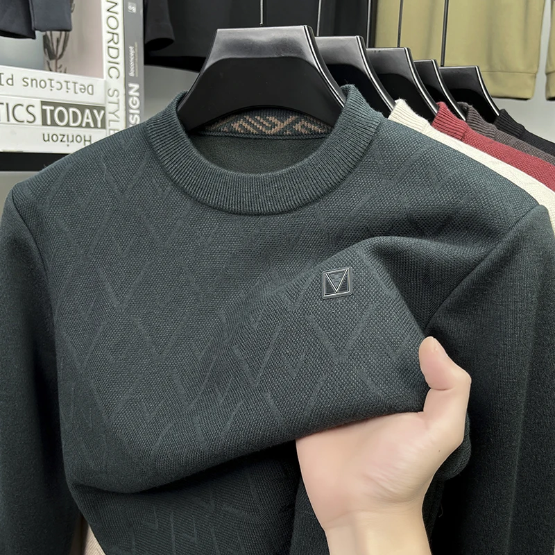 Личность тренд жаккардовый мужской свитер трикотажный круглый воротник роскошный бренд утолщение плюшевый теплый джемпер корейский стиль отдых топы
Личность тренд жаккардовый мужской свитер трикотажный круглый воротник роскошный бренд утолщение плюшевый теплый джемпер корейский стиль отдых топы