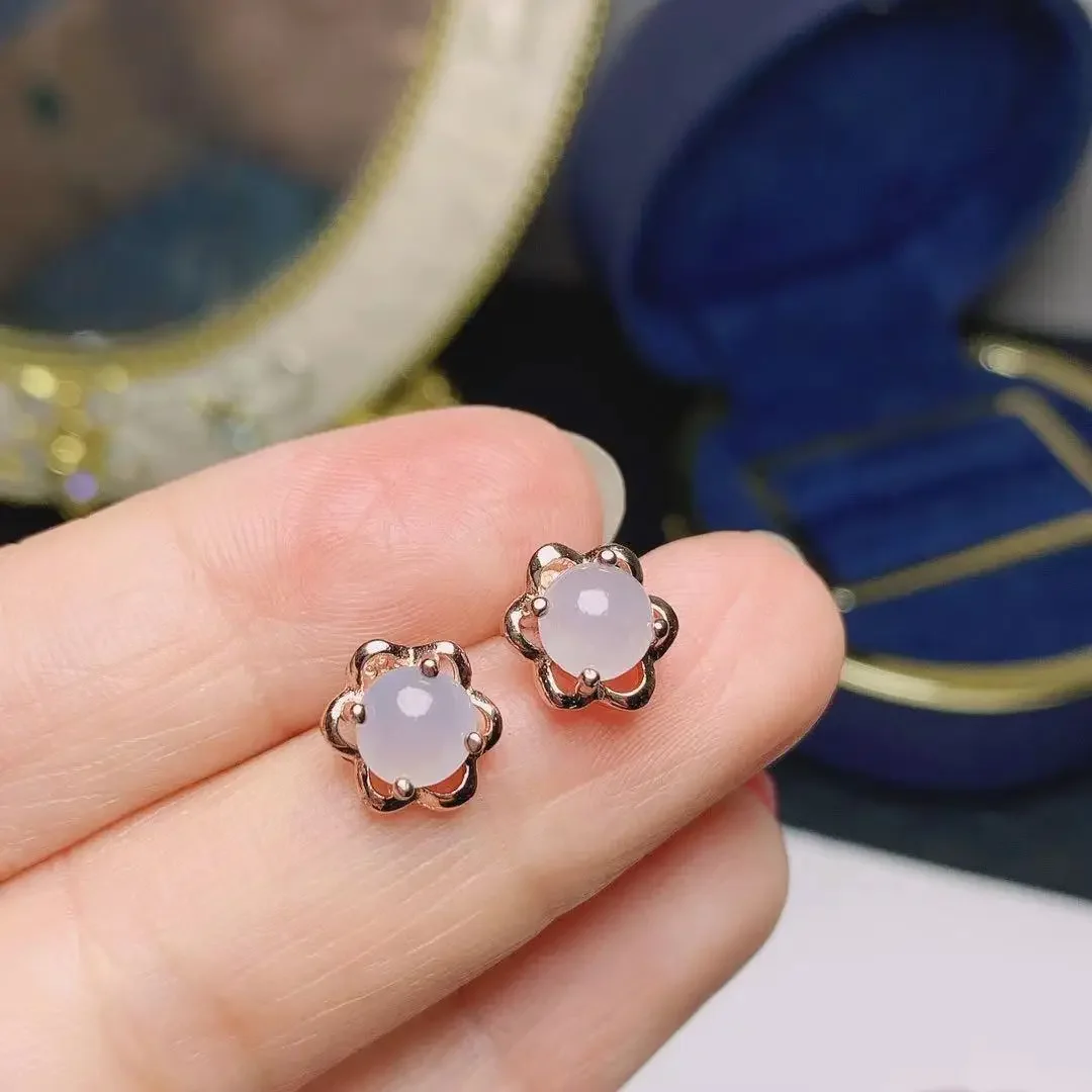 Cute Silver Jade Earrings for Daily Wear 6mm 100% Natural Jade Stud Earrings 925 Sterling Silver Jade Jewelry
Cute Silver Jade Earrings for Daily Wear 6mm 100% Natural Jade Stud Earrings 925 Sterling Silver Jade Jewelry