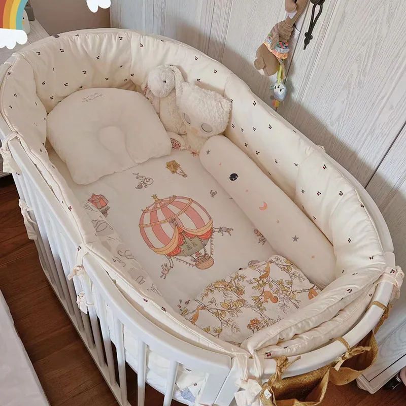 Настраиваемая окружность кровати для новорожденных, цельная детская подушка для предотвращения столкновений, мягкая сумка из чистого хлопка, банка для сращивания
Настраиваемая окружность кровати для новорожденных, цельная детская подушка для предотвращения столкновений, мягкая сумка из чистого хлопка, банка для сращивания