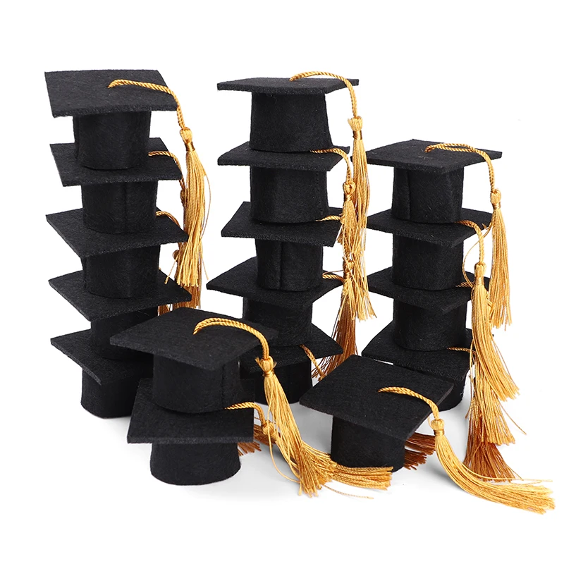 5PCS Graduation Party Mini Hat Wine Charms Kit Reusable Bottle Toppers With Gold Tassels Grad Decoration Supplies
5PCS Graduation Party Mini Hat Wine Charms Kit Reusable Bottle Toppers With Gold Tassels Grad Decoration Supplies