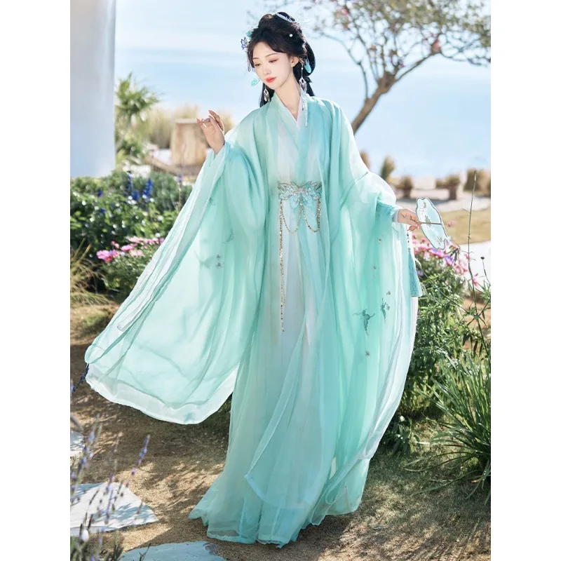 Wei-Jin cross-neck big-sleeved shirt inner straight train cold daily spring and summer models
Wei-Jin cross-neck big-sleeved shirt inner straight train cold daily spring and summer models