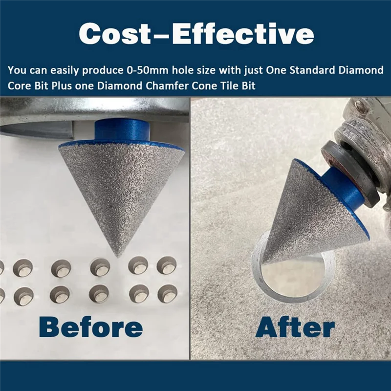 ABRB-Diamond Bevel Drill Bits For Enlarging And Finishing Existing Holes In Tile, Marble, Glass And Ceramics
ABRB-Diamond Bevel Drill Bits For Enlarging And Finishing Existing Holes In Tile, Marble, Glass And Ceramics