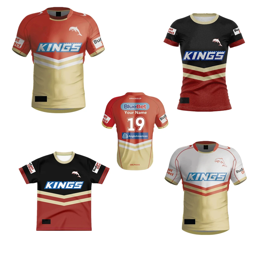 Dolphins man woman kids rugby shirt 2024 Australia Dolphins Women's Youth children rugby t-shirt Custom Name Number
Dolphins man woman kids rugby shirt 2024 Australia Dolphins Women's Youth children rugby t-shirt Custom Name Number