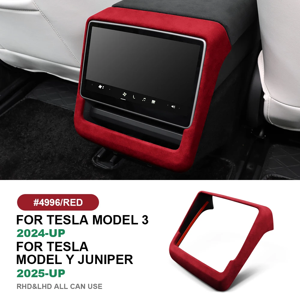 Итальянская верхняя замша для Tesla Model 3 Highland 2024 Model Y Juniper 2025-Up, рамка заднего экрана, крышка, защита от царапин, автомобильные аксессуары
Итальянская верхняя замша для Tesla Model 3 Highland 2024 Model Y Juniper 2025-Up, рамка заднего экрана, крышка, защита от царапин, автомобильные аксессуары