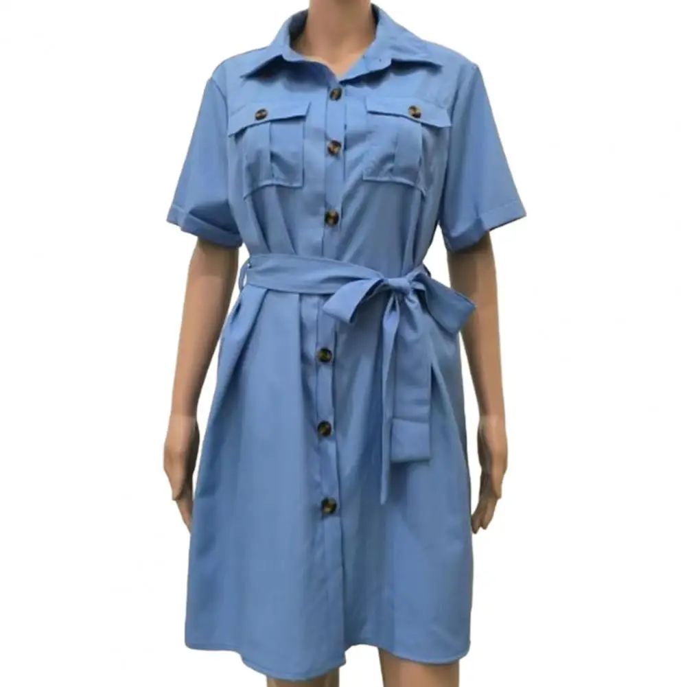 Women Shirt Dress Stylish Women's Button Down Shirt Dress with Belted V Neck Pockets Casual Summer Streetwear Fashion for A Chic
Women Shirt Dress Stylish Women's Button Down Shirt Dress with Belted V Neck Pockets Casual Summer Streetwear Fashion for A Chic