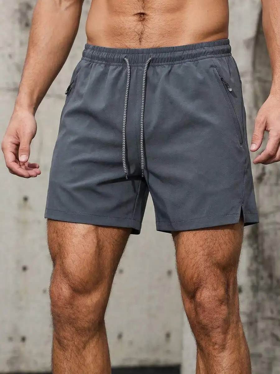 Mens Quick-Dry Athletic Shorts With Zippered Side Pockets, Elastic Waistband And Drawstring, Lightweight For Gym Running Summer
Mens Quick-Dry Athletic Shorts With Zippered Side Pockets, Elastic Waistband And Drawstring, Lightweight For Gym Running Summer
