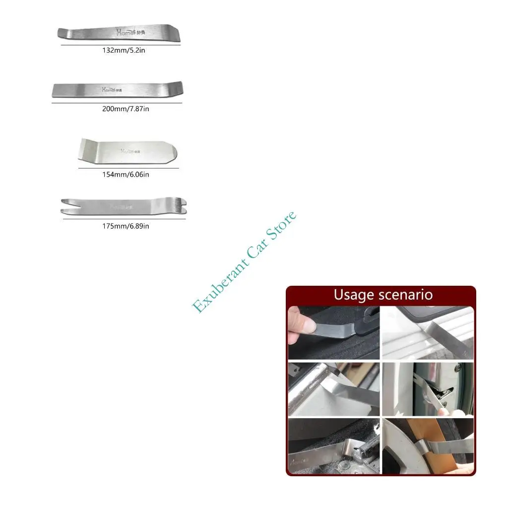 4Pcs Car Radio Removal Tools Stainless Steel Pry Bar for Speaker Panel Dismantling
4Pcs Car Radio Removal Tools Stainless Steel Pry Bar for Speaker Panel Dismantling