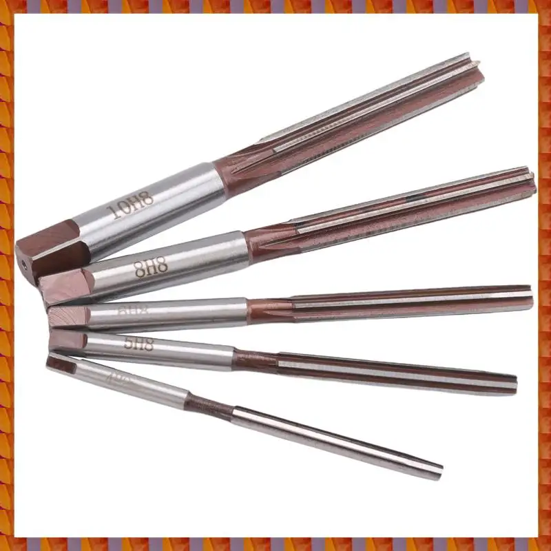 DIDI 5Pcs Flutes Hand Reamers Set H8 Chucking Straight Shank Hand Reamers Set 4Mm/5Mm/6Mm/8Mm/10Mm
DIDI 5Pcs Flutes Hand Reamers Set H8 Chucking Straight Shank Hand Reamers Set 4Mm/5Mm/6Mm/8Mm/10Mm
