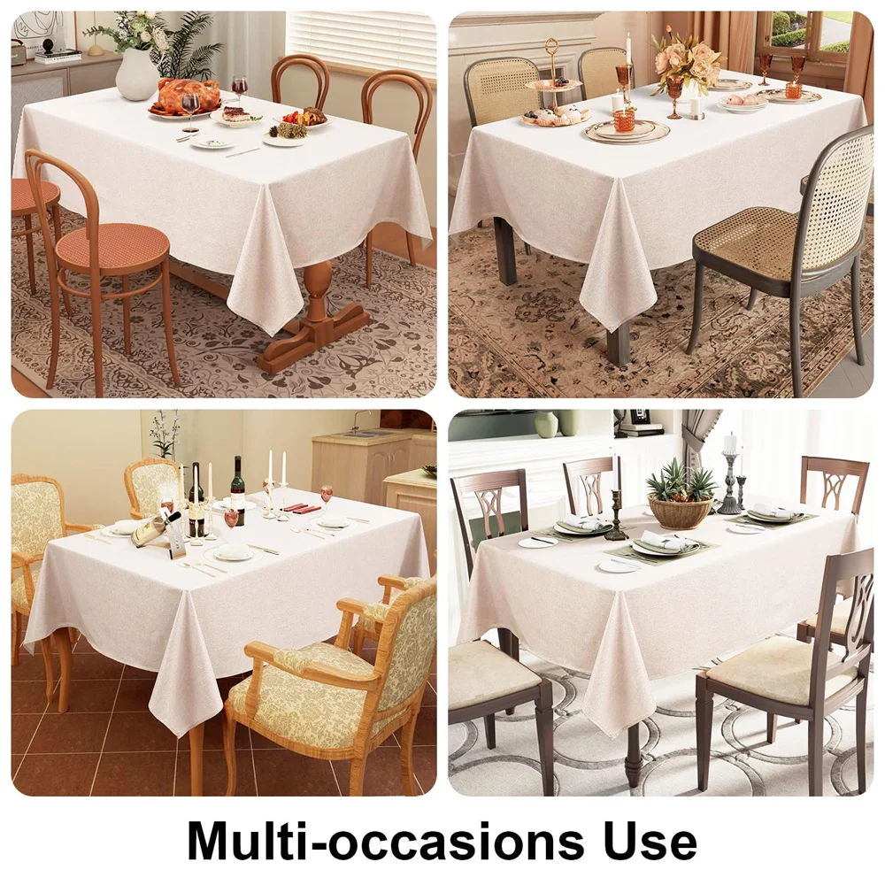 Homaxy Washable Table Cover For Kitchen Dining Rectangle Tablecloth Faux Linen Table Cloth Waterproof Wipeable Fabric Tablecloth
Homaxy Washable Table Cover For Kitchen Dining Rectangle Tablecloth Faux Linen Table Cloth Waterproof Wipeable Fabric Tablecloth