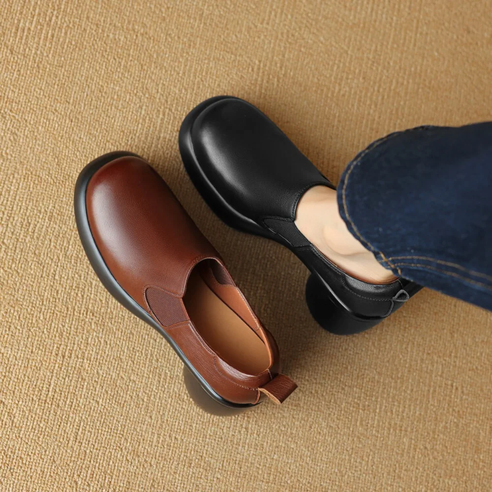 Новые модные лоферы 2026 года из натуральной кожи с круглым носком на устойчивом каблуке, универсальные для офиса и дома
Новые модные лоферы 2026 года из натуральной кожи с круглым носком на устойчивом каблуке, универсальные для офиса и дома