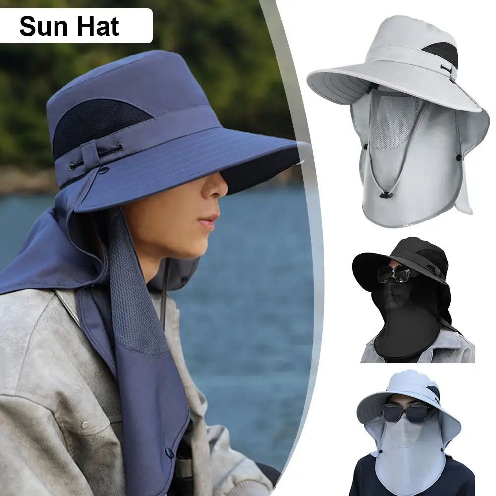 UPF50+ Fishing hat Sun shading large eaves mountain outdoor detachable climbing breathable face protection hat full mask me X7B3
UPF50+ Fishing hat Sun shading large eaves mountain outdoor detachable climbing breathable face protection hat full mask me X7B3