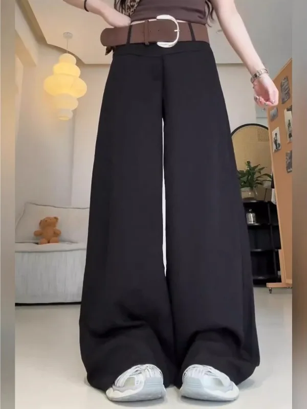 High Waist Wide Leg Pants Women's Loose Fit Casual Bla Trousers Autumn New Sle Commute Sle Korean Version High Waist
High Waist Wide Leg Pants Women's Loose Fit Casual Bla Trousers Autumn New Sle Commute Sle Korean Version High Waist