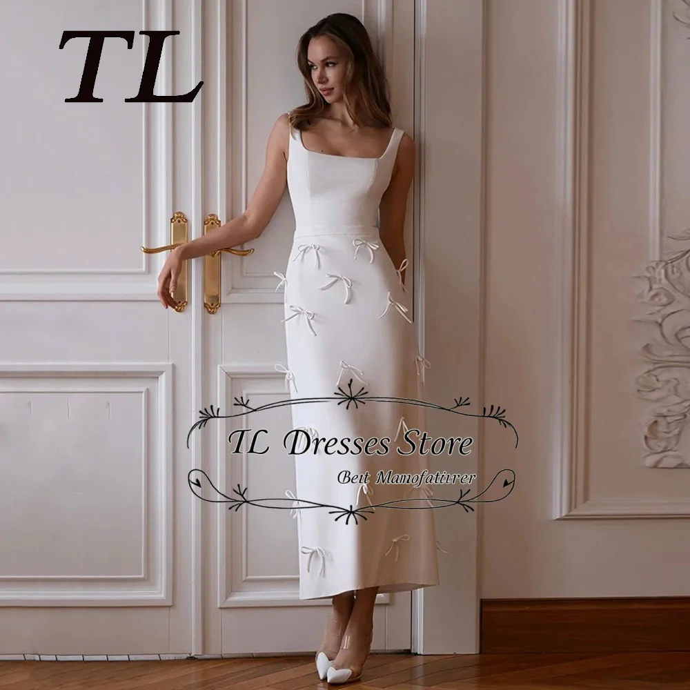 TL 2026 Simple Wedding Dress Customized Square Neck Sleeveless Wedding Party Dresses Ankle Length Bridal Gown
TL 2026 Simple Wedding Dress Customized Square Neck Sleeveless Wedding Party Dresses Ankle Length Bridal Gown