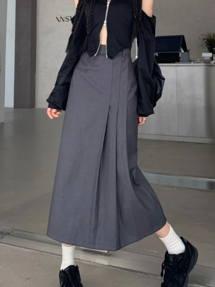 HOUZHOU Irregular Long Skirt Women Vintage Y2K High Waist A-line Patchwork Pleated Skirt School Casual 90s Streetwear Summer
HOUZHOU Irregular Long Skirt Women Vintage Y2K High Waist A-line Patchwork Pleated Skirt School Casual 90s Streetwear Summer