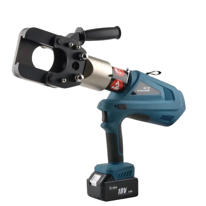 EZ-55 Гидравлические режущие инструменты с батарейным питанием Кабельный резак для бронированного кабеля ACSR/CU/AL 40 мм
EZ-55 Гидравлические режущие инструменты с батарейным питанием Кабельный резак для бронированного кабеля ACSR/CU/AL 40 мм