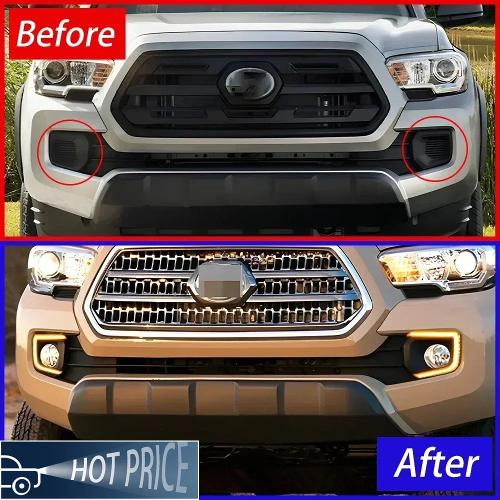 Для Toyota Tacoma 2016-2022 автомобильный передний бампер, аксессуары для инструментов, обновление, светодиодный динамический мигающий дневные ходовые огни в сборе
Для Toyota Tacoma 2016-2022 автомобильный передний бампер, аксессуары для инструментов, обновление, светодиодный динамический мигающий дневные ходовые огни в сборе